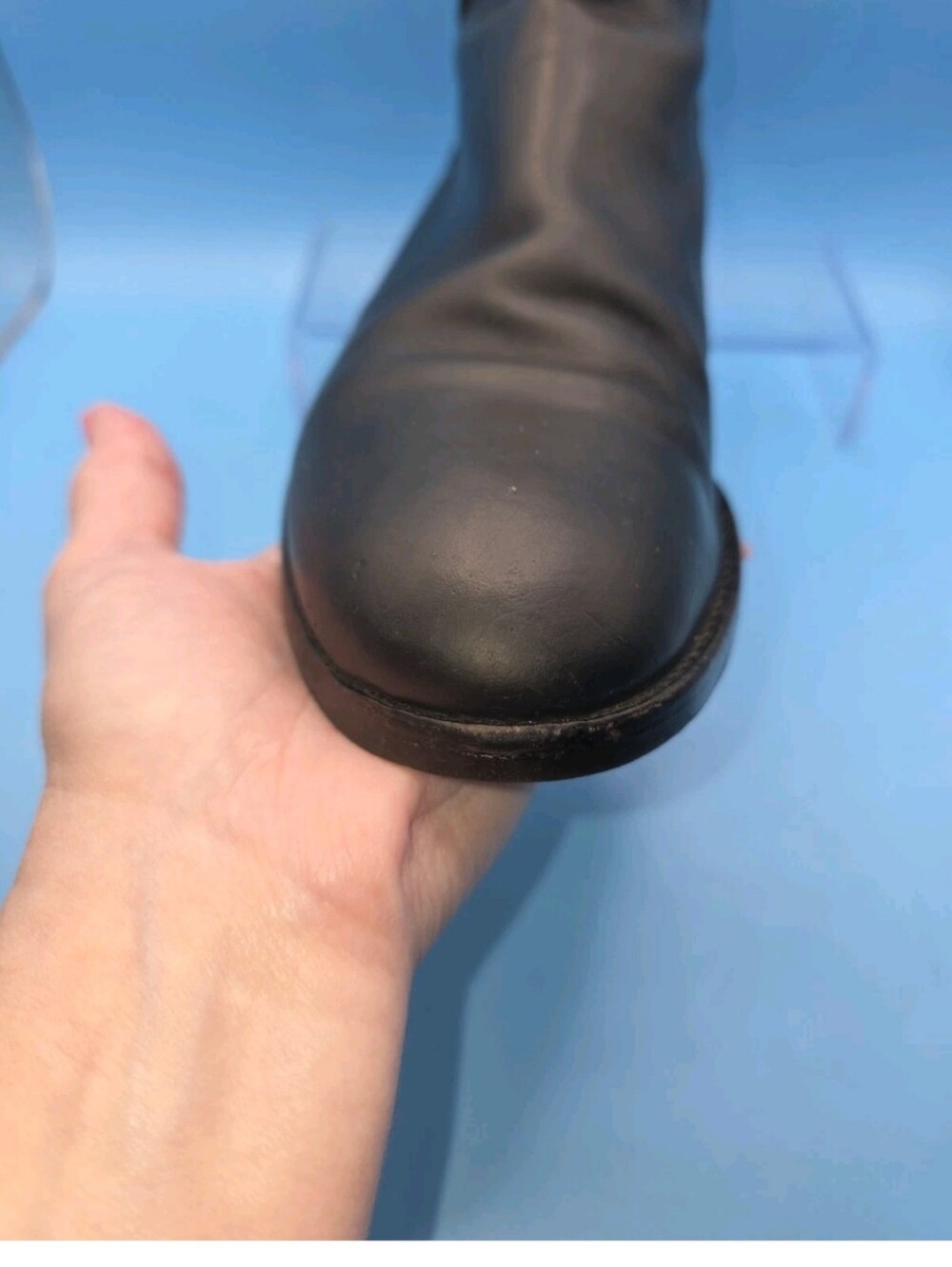 FRYE Melissa Black Leather Inside Zip Riding Boots 8B EUC
